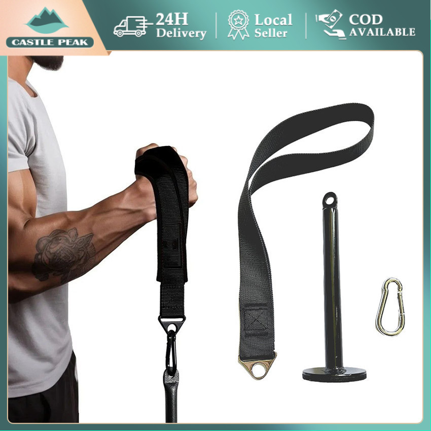 Alat Fitnes Portabel Angkat Beban Rumahan - Arm Strengthener dengan Katrol Multifungsi & Resistance 