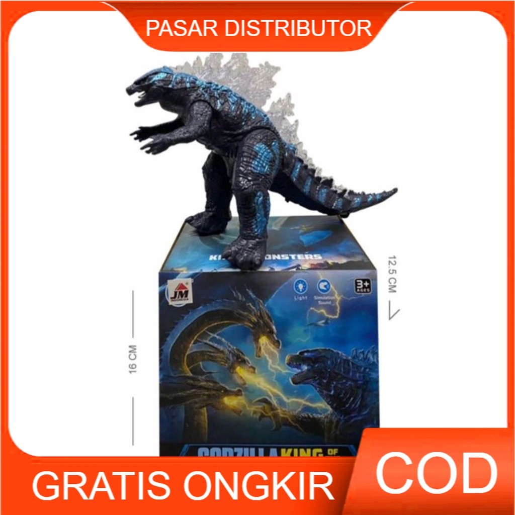 JR60OI Mainan Anak ROBOT GODZILLA KING MONSTER Bisa Jalan Lampu Dan Bersuara Godzilla Monster Robot 
