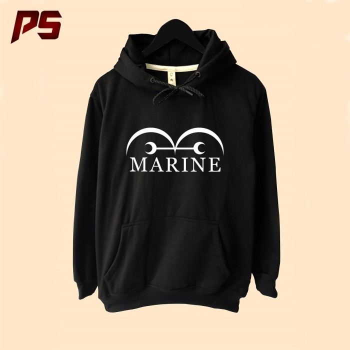 Jaket Hoodie Anime One Piece Marine