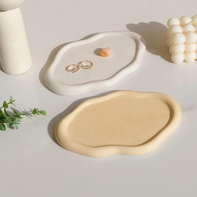 

DIY Irregular Tray Dish Silicone Mould Cloud Tray Gypsum Cement Mold Jewelry Storage Tray Epoxy Resin Molds Home Decoration