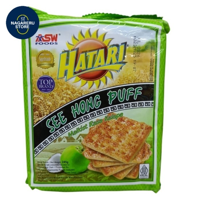 

Hatari see hong puff malkist rasa kelapa 245gr