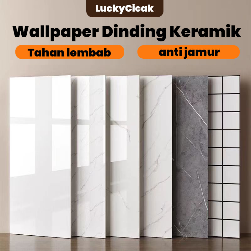 LuckyCicak -wallpaper dinding model keramik, wallpaper dinding kamar mandi, wallpaper dinding kamar 