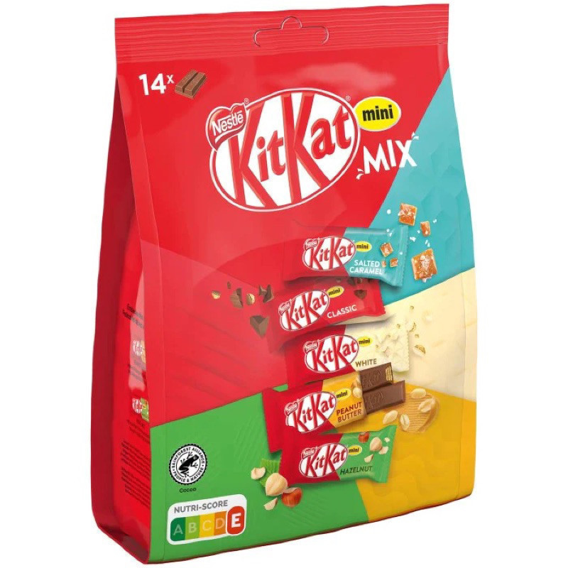 

Coklat Nestle KITKAT Mini Mix 197gram isi 14pcs asal Eropa