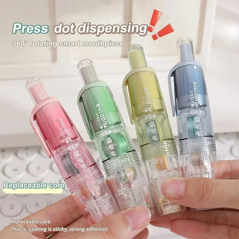 

5m*6mm Double Sided Adhesive Dots Glue Tape Roller for Kids Girl DIY Photo Album School Stationery Supplies Roller Tape