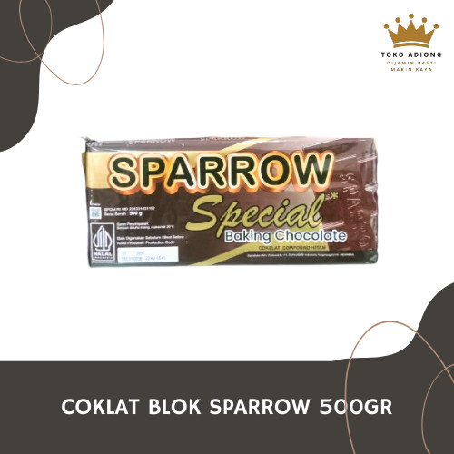 

COKLAT BLOK SPARROW 500GR / coklat batang