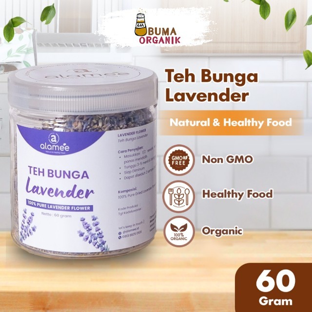

ALAMEE Teh Bunga Lavender Flower Tea Organik Kering Dried 60gr BUMA