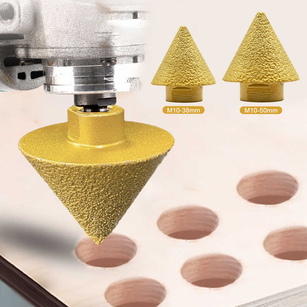 Mata CNC Router 38/50mm Diamond Chamfer Profil Batu Granit Marmer Nisan Kaca / Mata Profil Keramik G