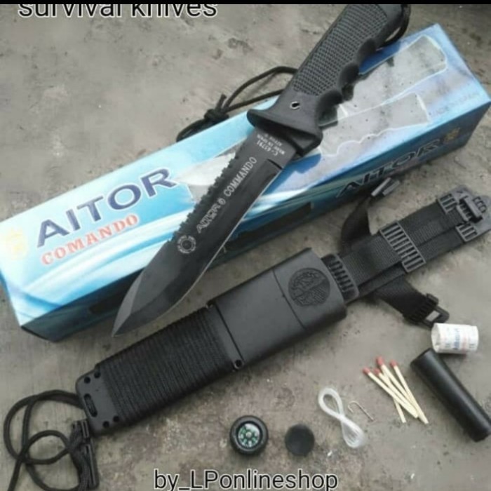 Pisau Piso Sangkur Aitor Comando Outdoor Survival