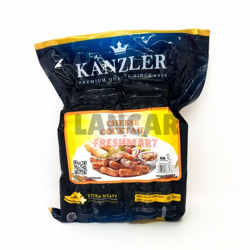 

KANZLER CHEESE COCKTAIL 500GR / SOSIS KANZLER AYAM RASA KEJU 500GR