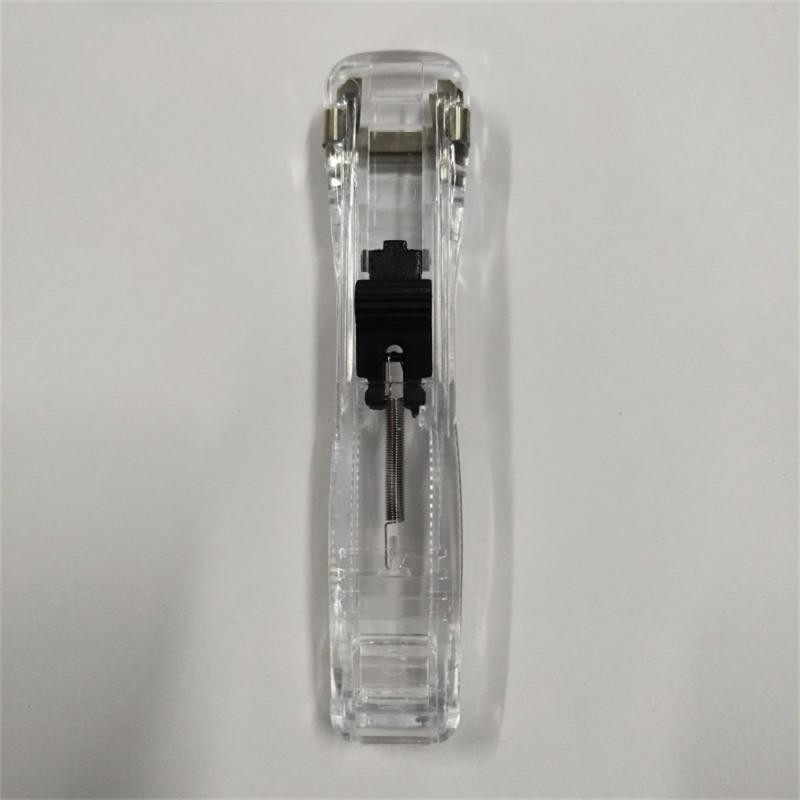 

Hand Clamp Stapler Transparent Pusher Supplement Clamping Portable Clip Stapler Fast Clam Clip Dispenser Paper Pusher Set