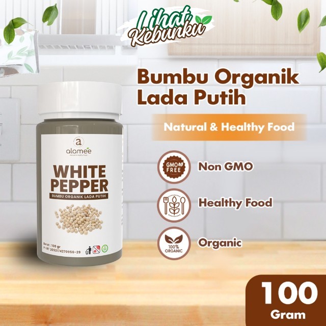 

ALAMEE Lada Putih Bubuk White Pepper Powder Merica Whitepepper Bumbu Dapur Instan Tanpa Campuran LIHAT KEBUNKU