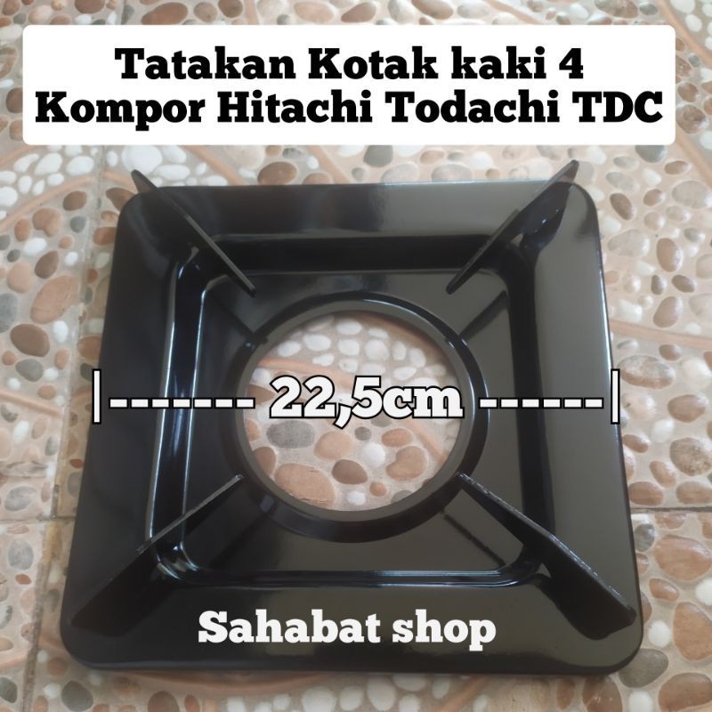 TATAKAN KAKI KOMPOR GAS HITACHI TODACHI TDC HOCK MODEL KOTAK PLAT KAKI 4 ORI