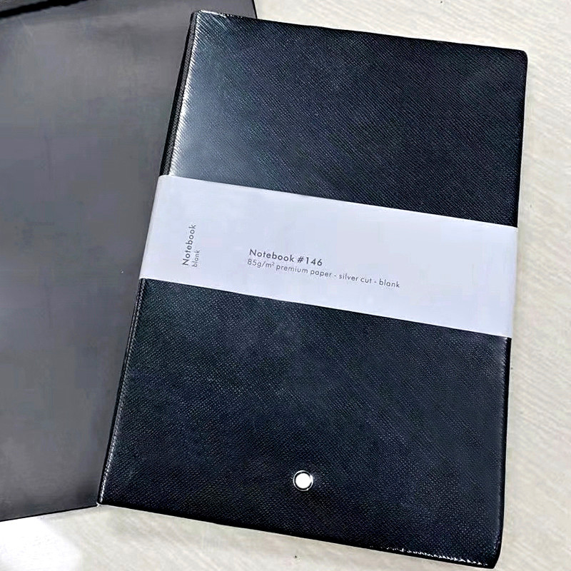 

AGD 4 Colors MB Pure Black / Red / Blue / Green Color Leather & Quality Paper 192 Pages Carefully Crafted Notebook Top Luxury