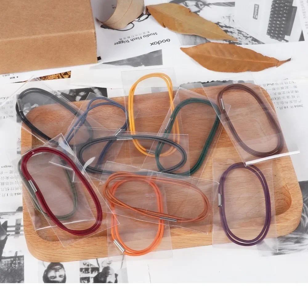 

10 Pieces a Set Spare Rubber Band Leather Notebook Accessory for Travelers Notebook Repair Elastic String Bungee Cord