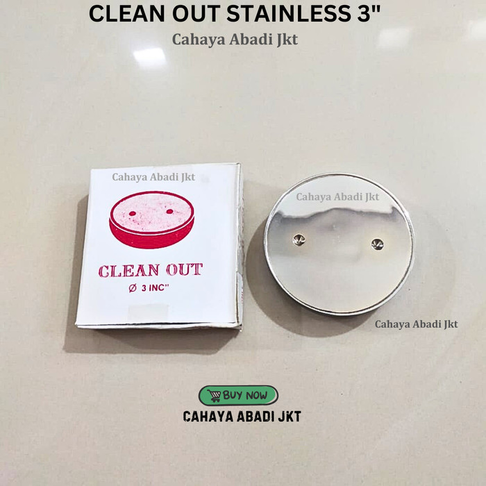 Clean Out Stainless 3" Inch / DOP / Tutup Septic Tank 3in Stainless