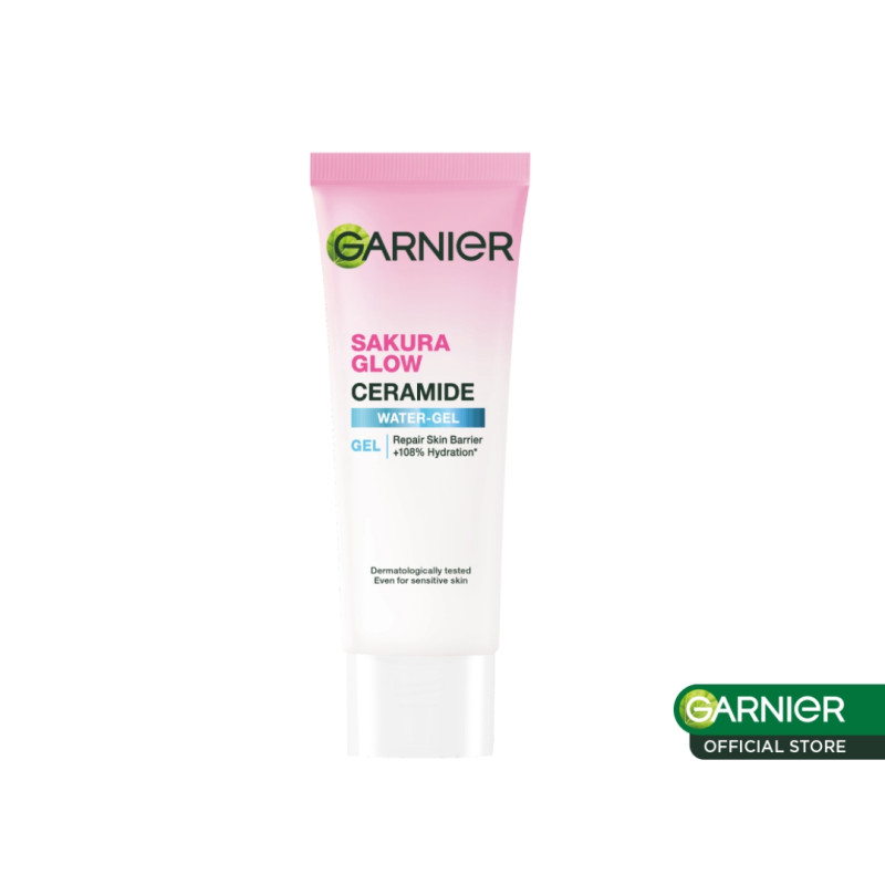Garnier Sakura Glow Ceramide Water Gel Moisturizer 20ml (Pelembap untuk mencerahkan dan melembapkan 