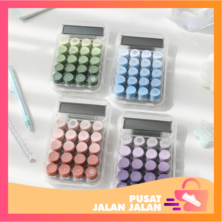 

PJJ - 6549 Aesthetic Calculator / Gradient Calculator / Kalkulator 12 Digit / Kalkulator Sekolah / Calculator Model Transparan