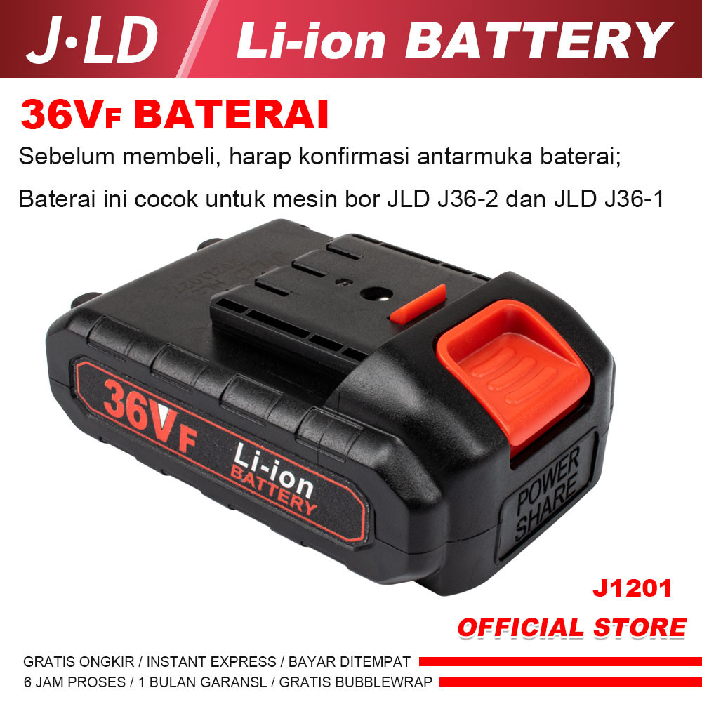 diskon hebat JLD Baterai Cordless 36vf/88vf/128vf /188vf - Baterai Mesin Bor - Cordless Battery J.Ld