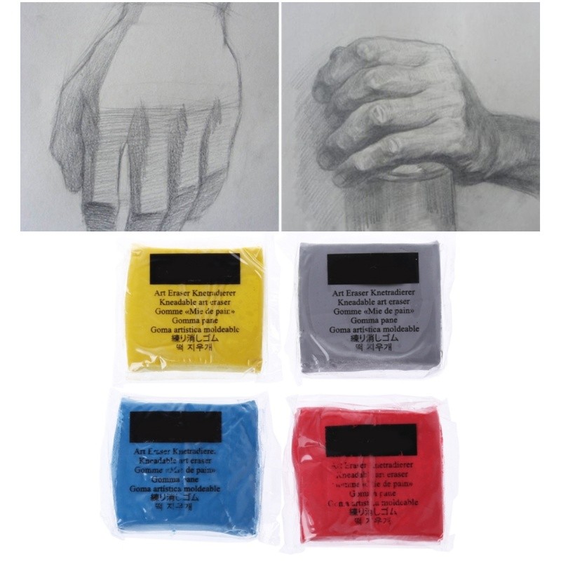 

Kneaded Rubber Erasers Colorful Eraser for Ideal for Blending Shading Smoothing Correcting Artsit Sketching Drawing Dropship