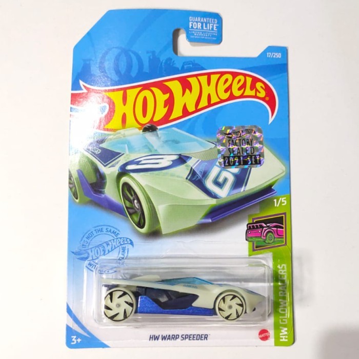 SR99 HW Hot Wheels HW Warp Speeder Factory Sealed 2021 Glow Racers