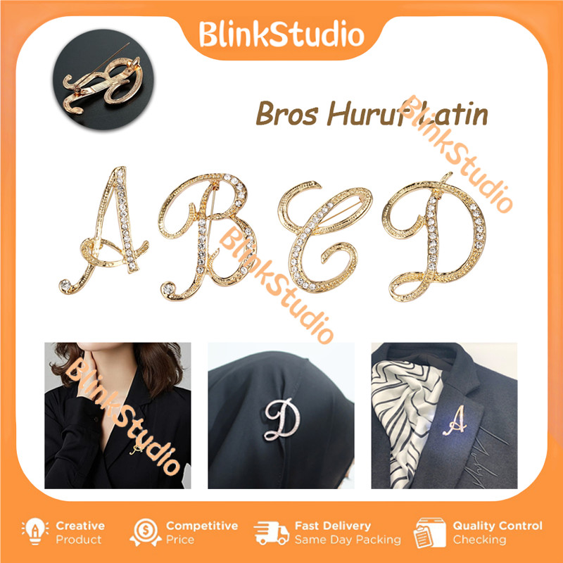 Bros Huruf / Bross Hijab Alfabet / Bros Huruf Abjad Motif