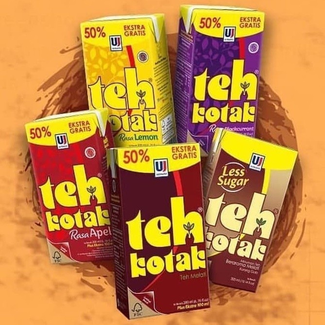 

TEH KOTAK ULTRA 300ml JASMINE BLACKCURRANT APEL LEMON LESS SUGAR LOW