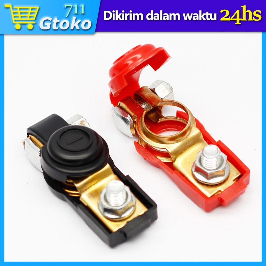 Kepala Klem Aki Accu Mobil Terminal Set Kuningan Besar Penutup N50 N50Z NS70 N70 N70Z N100 N120 N200