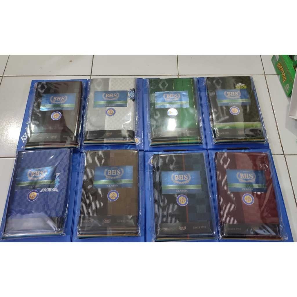 Sarung BHS CLASSIC SSA GOLD Jacquard Songket kain tenun SUPER PREMIUM berkualitas halus ORIGINAL 100