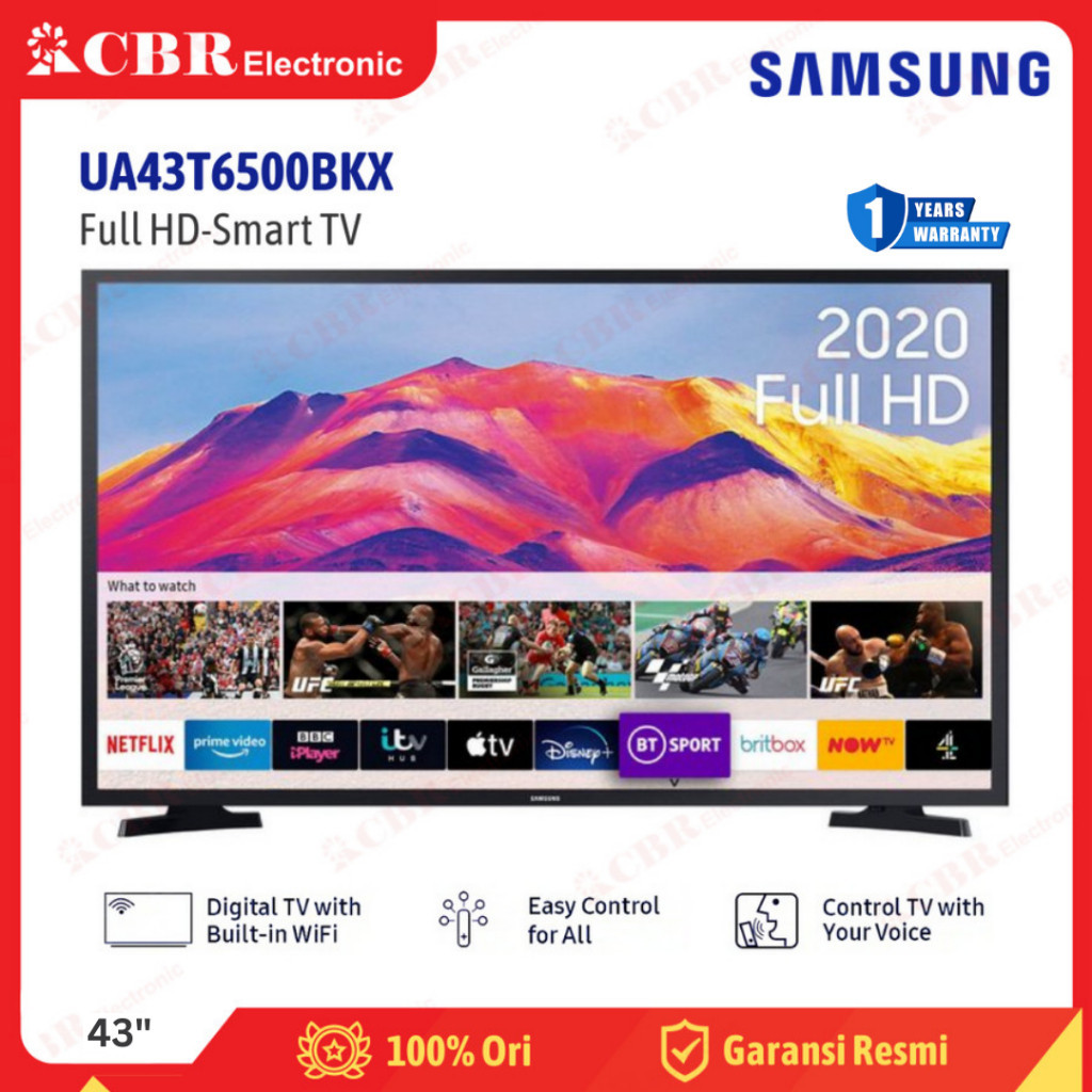 TV SAMSUNG 43 Inch LED 43T6500BKX ( FullHD - Smart TV)