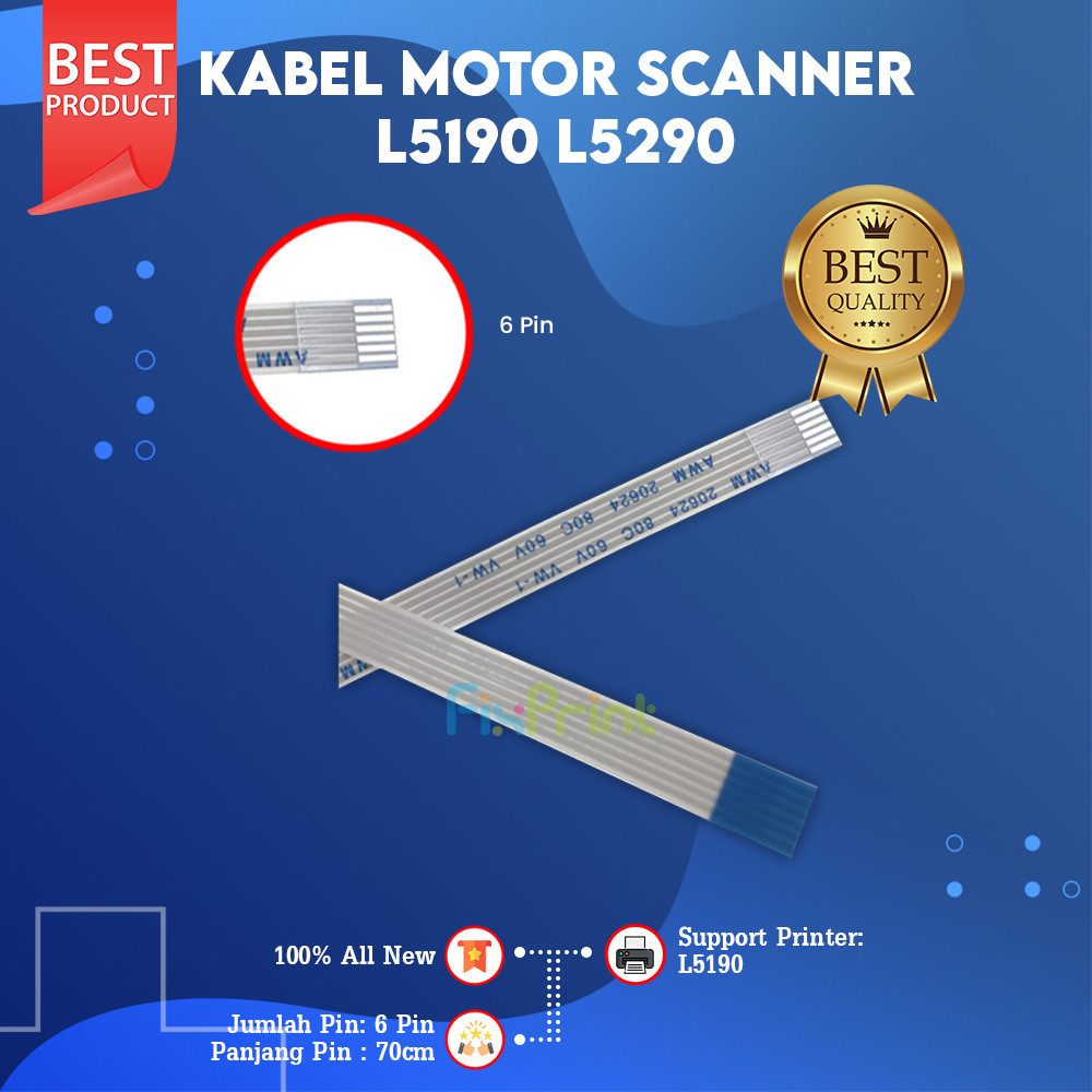 Kabel Scanner L5290 L5190, Cable Flexible Motor Scanner Printer EP L5190 (6 Pin)