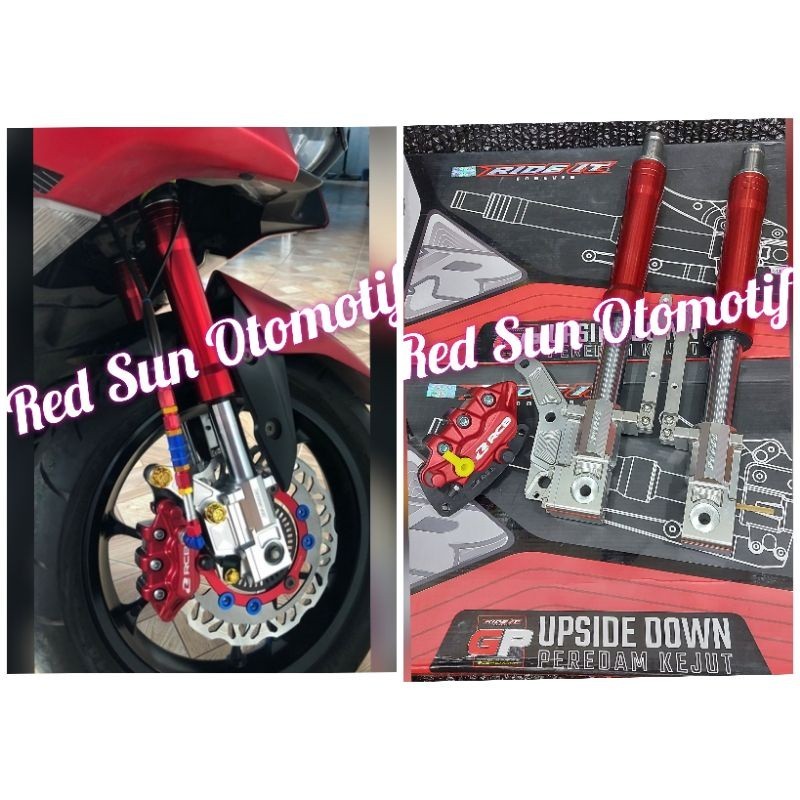 Usd Upside Down + Kaliper RCB S series Aerox 155 Connected