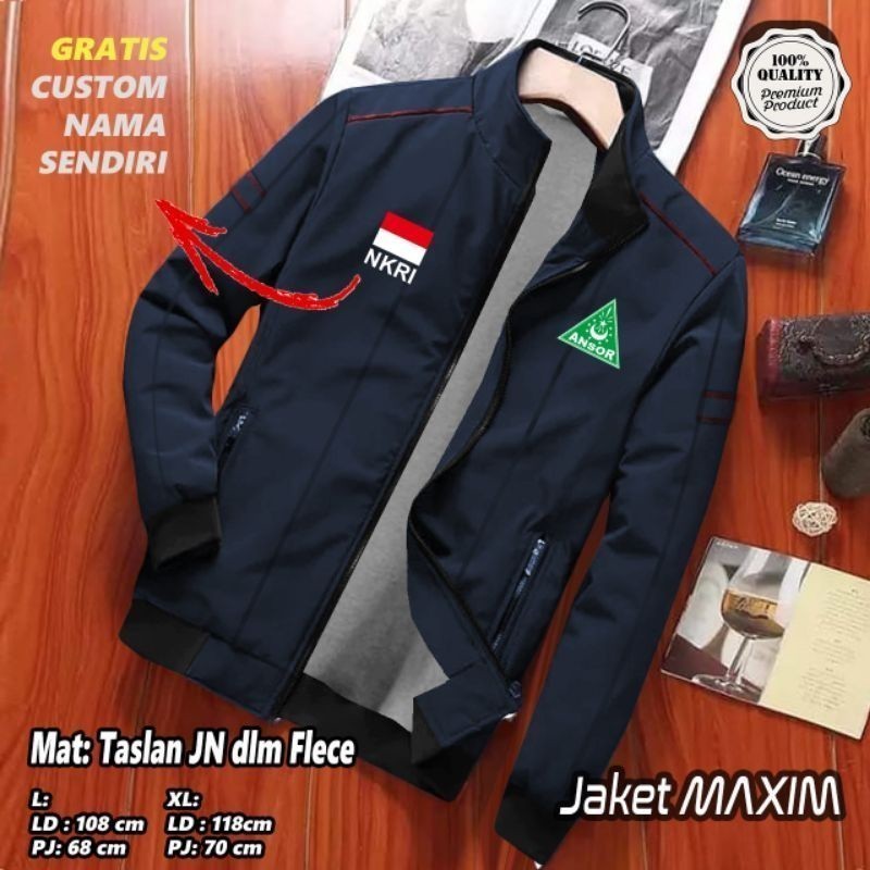 JAKET NU ANSOR - JAKET ANSOR NAHDLATUL ULAMA - JAKET ANSOR KEREN BISA REQUEST NAMA