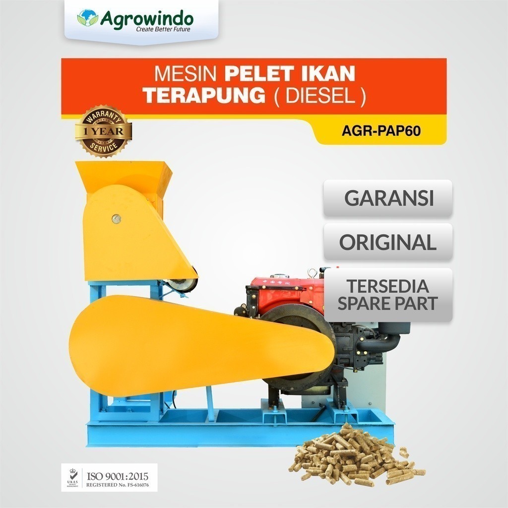 SPESIAL PROMO 70% Maksindo Mesin Pelet Ikan Terapung (diesel) AGR-PAP60