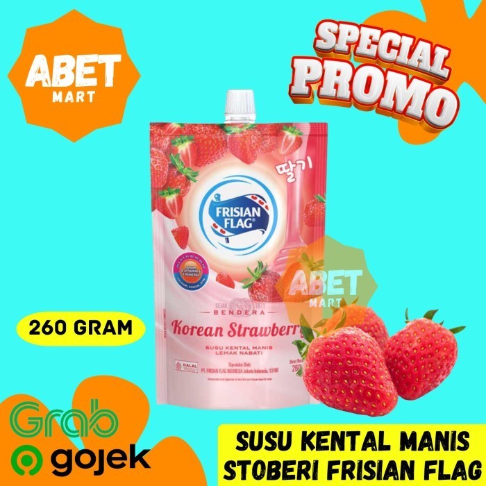 

Susu Kental Manis Frisian Flag Korean Strawberry Pouch 260Gr - Bendera