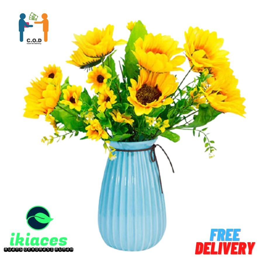 BUNGA MATAHARI ARTIFISIAL BUNGA MATAHARI PLASTIK BUNGA PLASTIK BUNGA HIAS TANAMAN HIAS HOMEDECOR