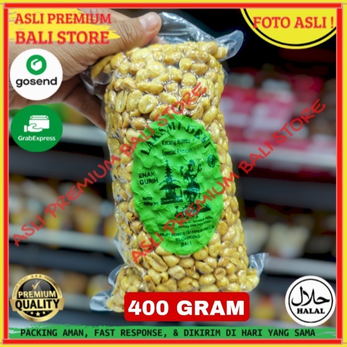 

OLEH OLEH MAKANAN CEMILAN CAMILAN SNACK KULINER KHAS ASLI ORI ORIGINAL BALI KACANG KAPRI BUMBU REMPAH 400 GRAM GR