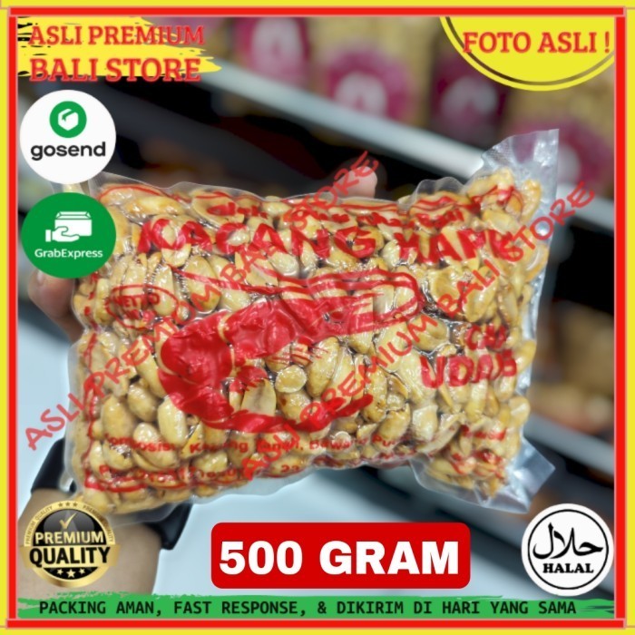 

OLEH OLEH MAKANAN CEMILAN CAMILAN SNACK KULINER KHAS ASLI ORI ORIGINAL BALI KACANG KAPRI CAP UDANG 500 GRAM GR