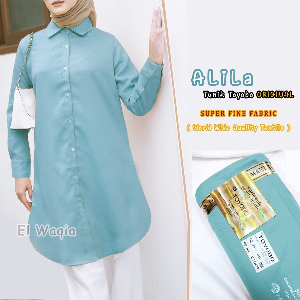 PROMO Alila Baju Kerja Tunik Katun TOYOBO Formal Jumbo Lebaran