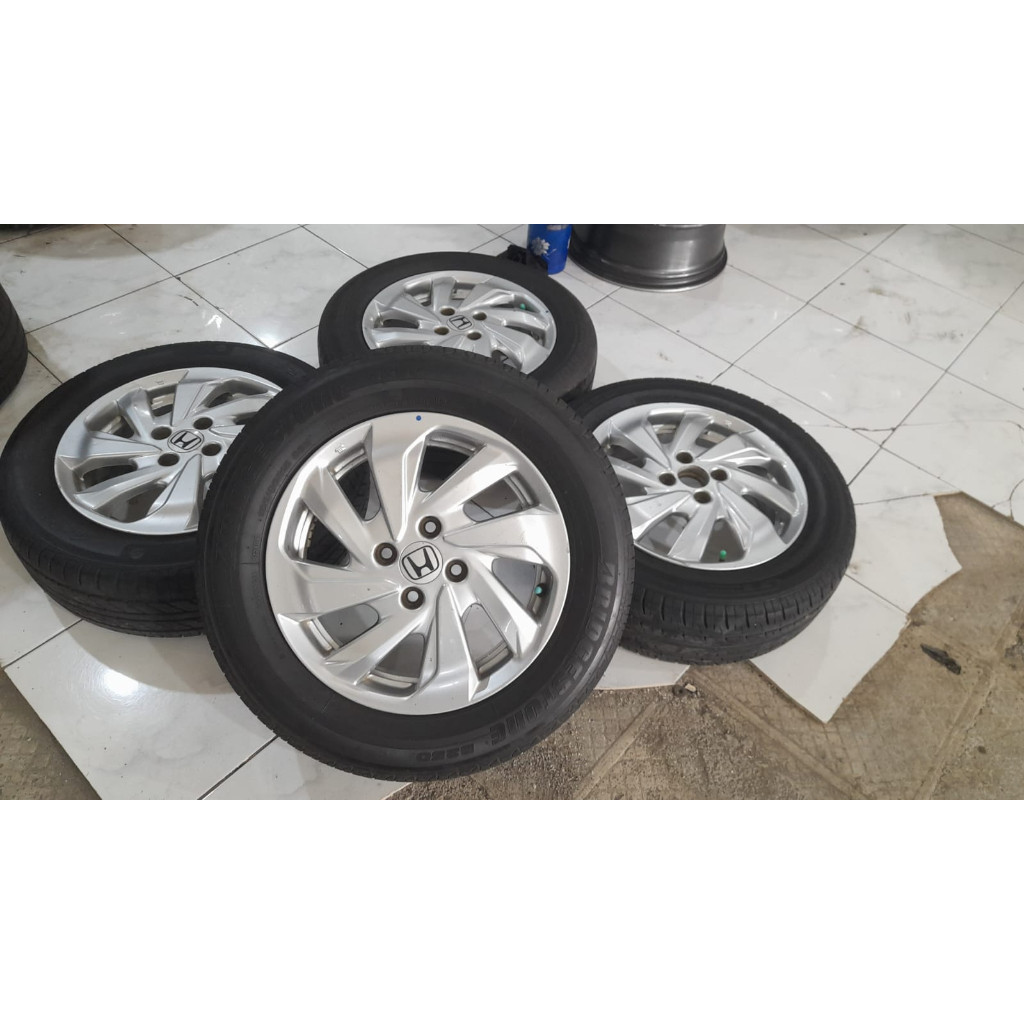 VELG MOBIL BEKAS STANDAR OEM COPOTAN MOBILIO RING15 4X100 + BAN 185 65 2020