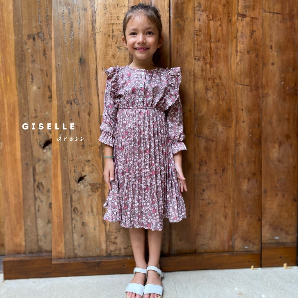 Marves - Giselle Pleats Dress Anak Perempuan
