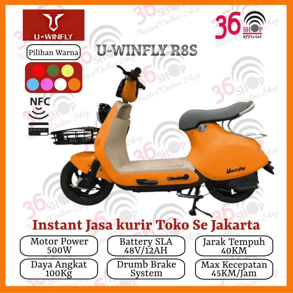 2.2 Promo Cuci Gudang Sepeda Listrik UWINFLY R8S NFC GARANSI RESMI