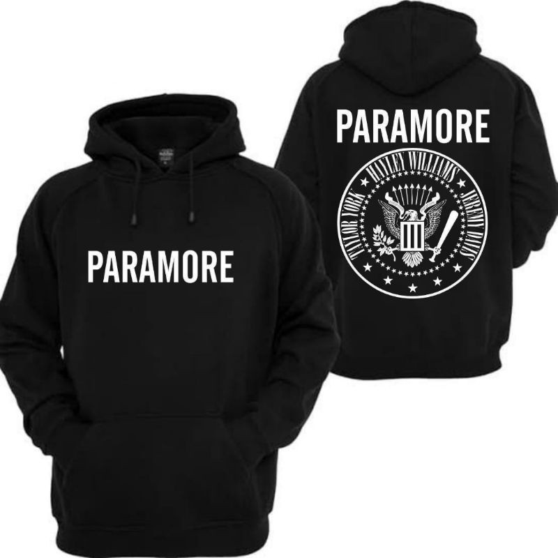 Jaket Hoodie PARAMORE hoodie resleting jacket band rock katun baby terry cotton fleece / pria wanita