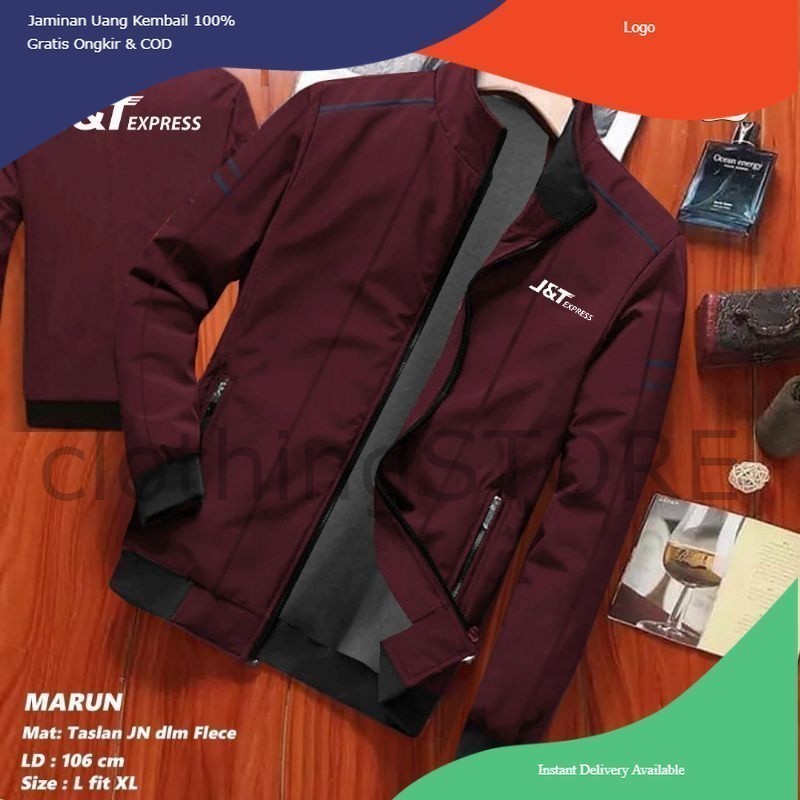 JAKET JNT EXPRESS SABLON J&T WATERPROOF TERBARU