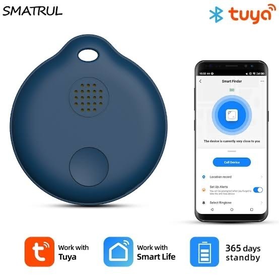 Smatrul Blue Smart Finder Tracker Bluetooth Key Tag Finder Tuya Alarm