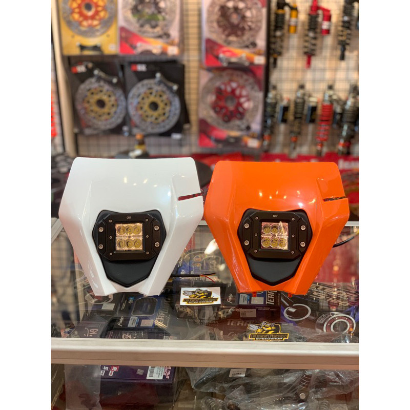LAMPU DEPAN LED MOTOR TRAIL UNIVERSAL CR7