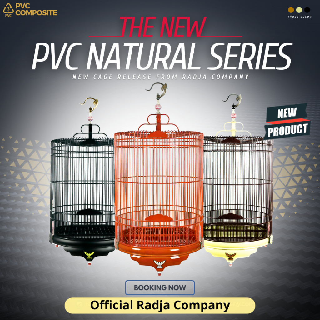 SANGKAR MURAI TEBOK PVC No2 TERBARU DENGAN AKSESORIS SANGKAR RADJA TERBARU