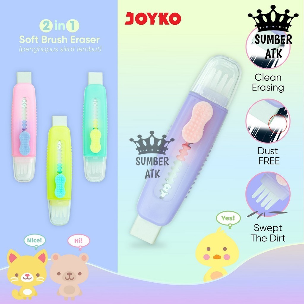 

Penghapus Eraser Joyko ER-145 2 In 1 Soft Brush Eraser
