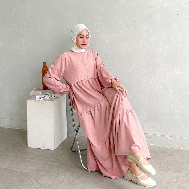 SAVAHHIJAB  - GAMIS NADIRA/LONG DRESS/DRESS BUSUI/KATUN/ GAMIS MODEL BARU MURAH