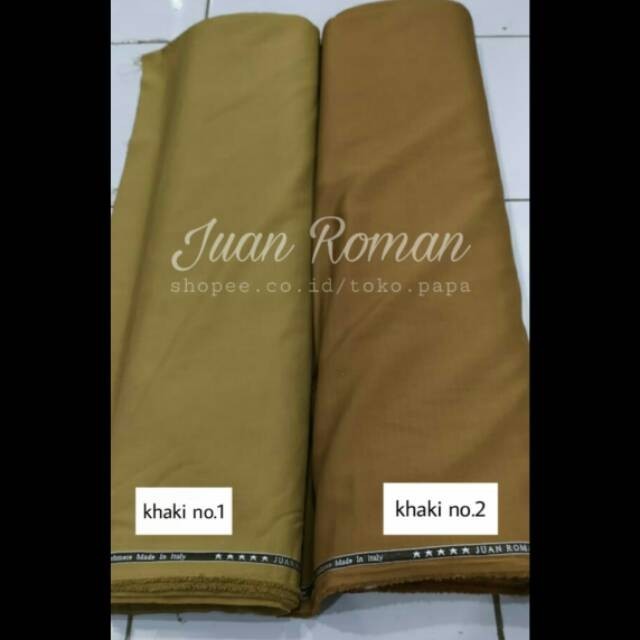 Kain Celana / PNS / Seragam Merk Juan Roman Khaki Kheki Bahan Wool