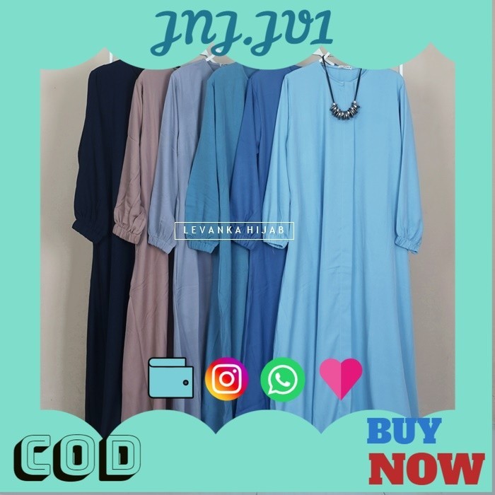 5.5 BIG SALE Gamis Biya Terbaru Bahan Shakila atau Gamis Polos Premium Biya Dress ukuran Allsize sam